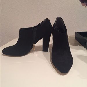 Ivanka Trump black suede booties