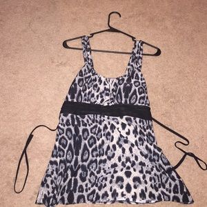 Cheetah print blouse