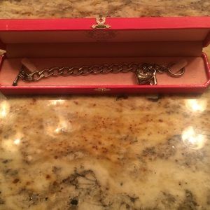 Juicy couture silver heart bracelet