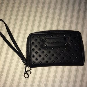 victoria secret black wristlet
