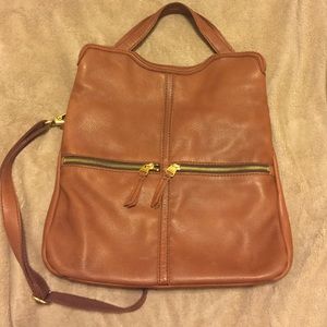 Fossil Brown Leather Tote bag