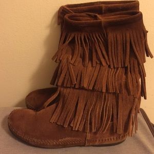 Minnetonka Fringe Boot