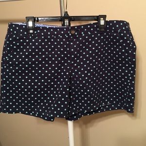 Navy Polka Dots Shorts