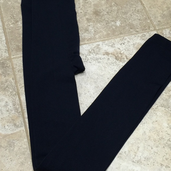 Navy fleece leggings