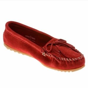 'Kilty' Suede Moccasins by Minnetonka