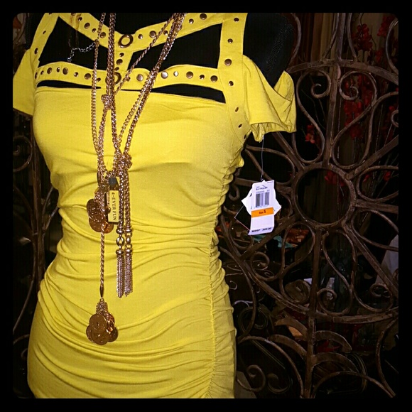 Brand  New BabyPhat  Yellow Dress!!!