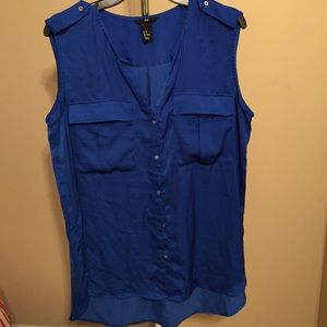Royal Blue Tank Top/ Blouse