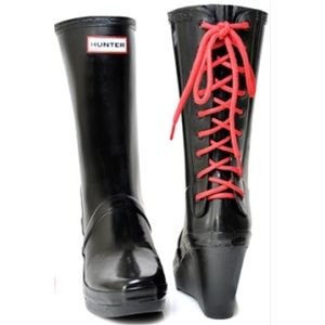 NEW Hunter boots with wedge.