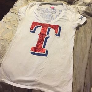 PINK Texas Rangers tee