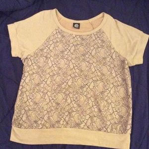 Lace front shirt