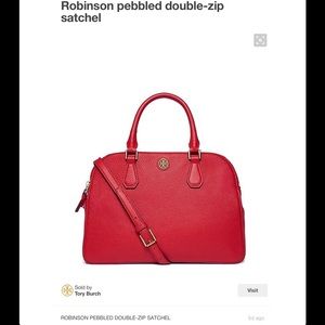 ❌❌❌SOLD❌❌❌TB, Robinson Pebbled Double-Zip Satchel