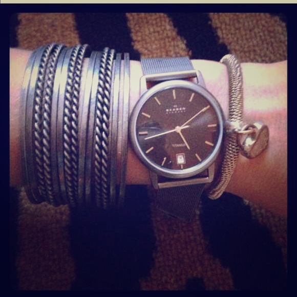 Skagen titanium silver watch - Picture 1 of 2
