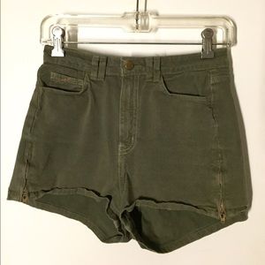 American Apparel Zip Up Shorts