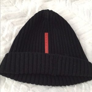 Men Prada black Knit beanie