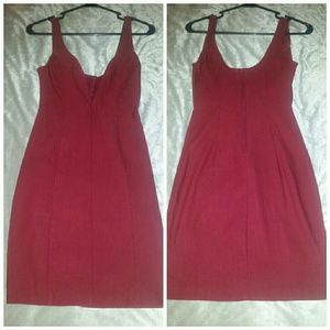 Ruby Red Deep V cut dress