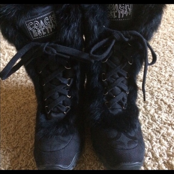 Coach Fur Lined Jennie Boot