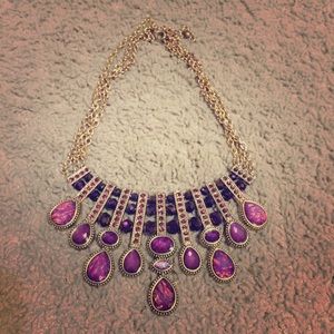 Purple Statement Necklace