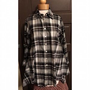 Tulip Plaid Shirtdress