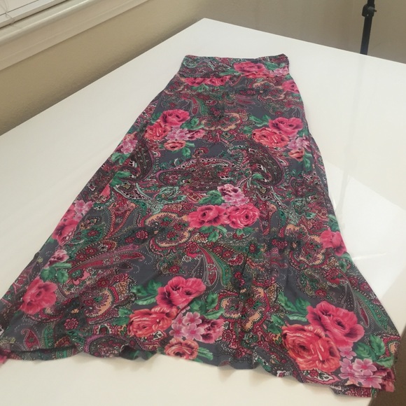 💕long flower skirt💕stretch