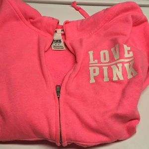 Hot pink hoodie