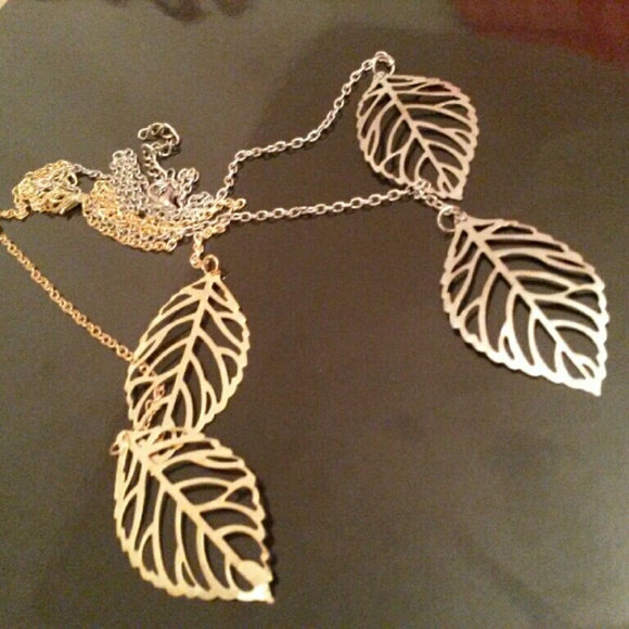2 leaf necklaces
