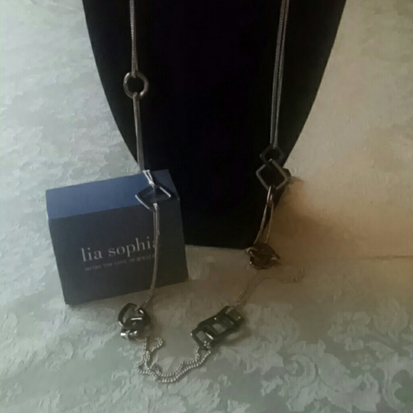 LIA SOPHIA 42"-45" SILVER NECKLACE