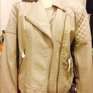 Forever21 faux leather bomber