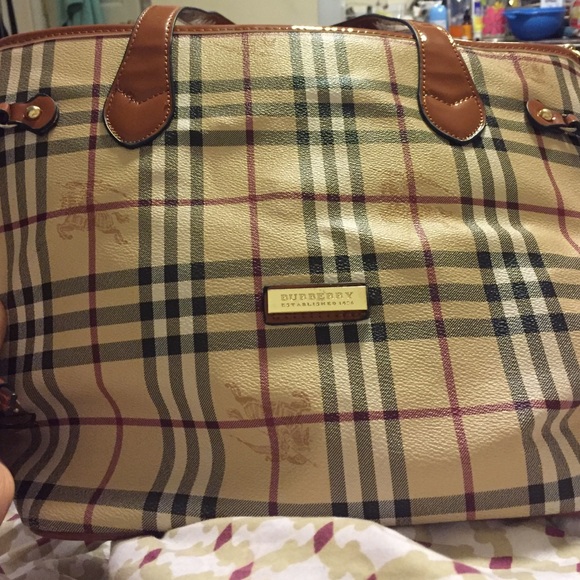 Used non authentic Burberry bag