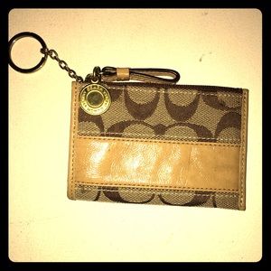 Coach keychain card holder