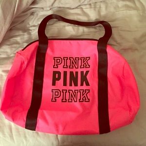 Pink gym bag