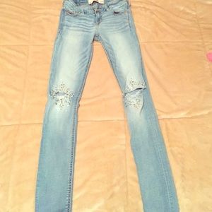 Sz 1 Hollister Sequined Jeans