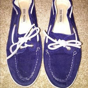 Steve Madden Navy Yachtt Boat Shoe