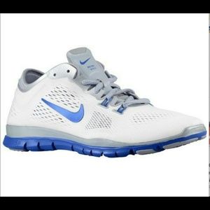 Nike white and blue sneakers