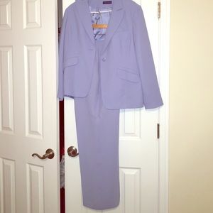 Karen Scott powder blue pant suit
