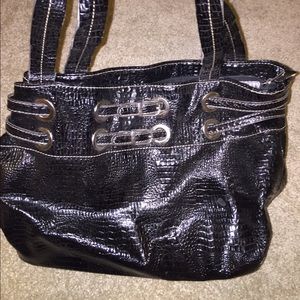 Black Snakeskin Purse