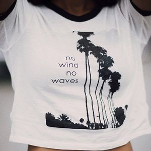 NADINE "No Wind No Waves" Crop Top