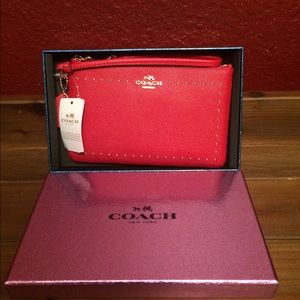 NWT Coach edge studded wristlet style 65504B