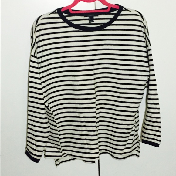 F21 striped sweater