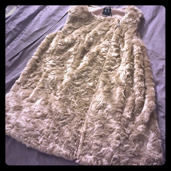 Faux fur vest