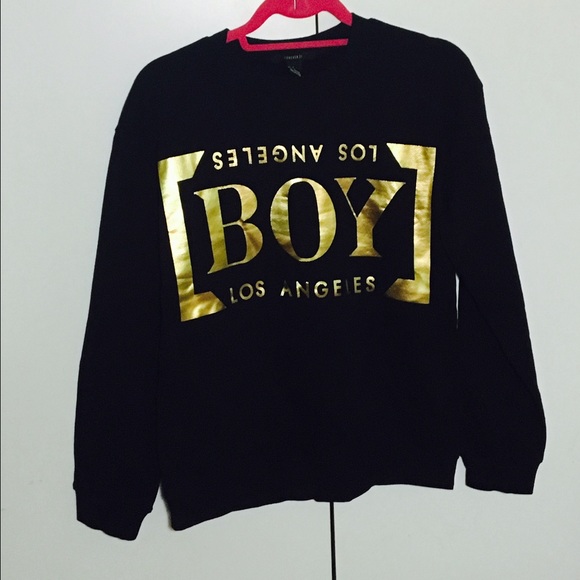 F21 LOS ANGELES BOY graphic sweater