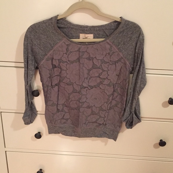 Floral laced long sleeve