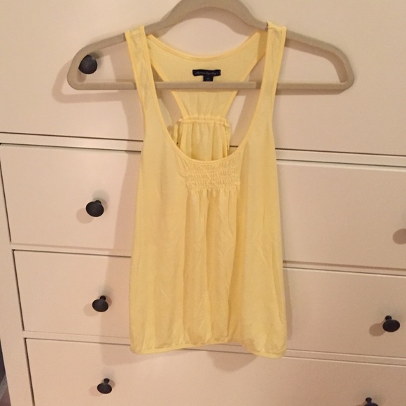 Lemon drop colored tank top