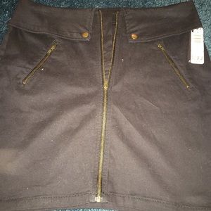 Black and soft Bongo Zipper skirt darker than pics