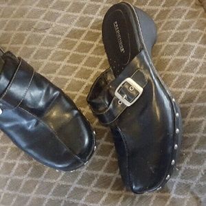 Black clogs