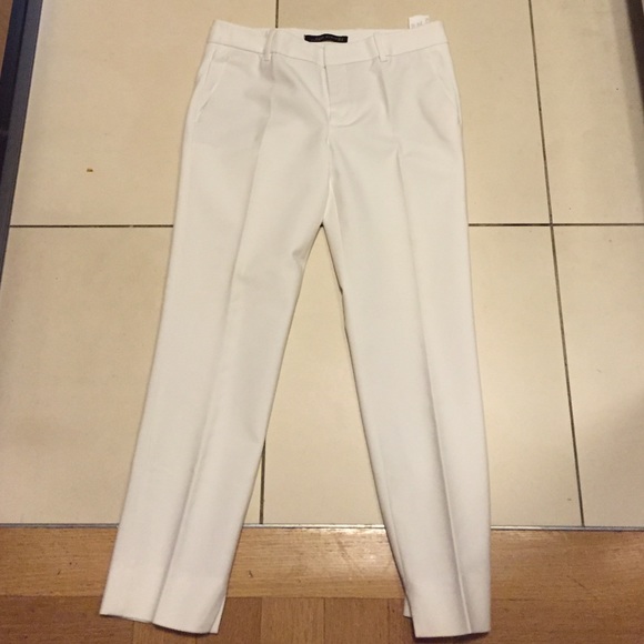 White classic pants