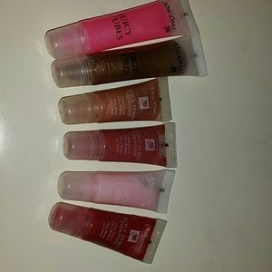6 different color juicy tubes. Lancome.
