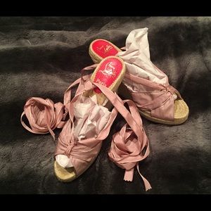 Pink Christian Louboutin Wedges