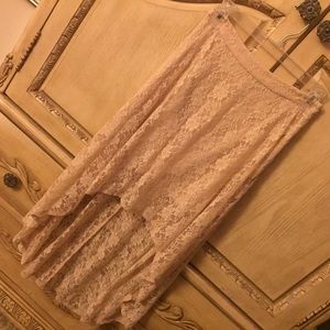 Forever 21 High Low lace skirt