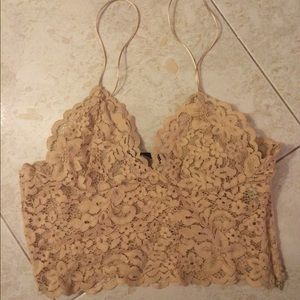 Zara Guipure Lace Camisole in Nude M