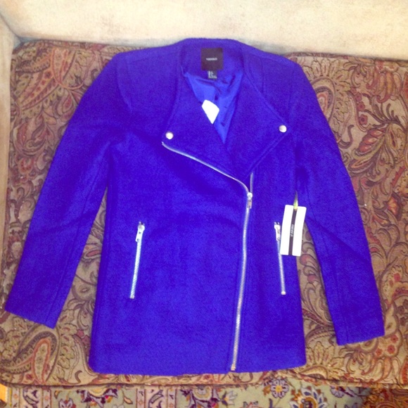 NEW ROYAL BLUE MOTORCYCLE JACKET